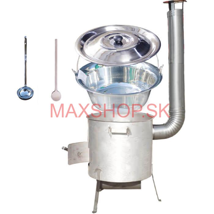 Nerezový kotlík 20 L (1,2 mm) INOX, zosilnená vysoká nerezová kotlina 42 cm KOMFORT