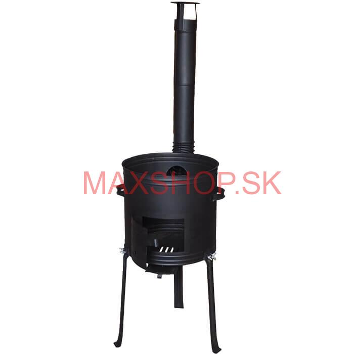 Kotlina 36 cm, vysoká + žiaruvzdorná farba Plus 700