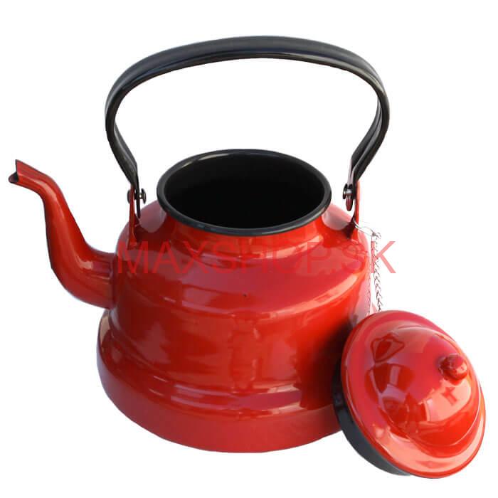 Smaltovaný čajník 2 L RED