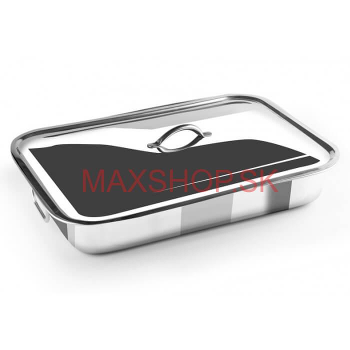 Nerezový pekáč s pokrievkou 42 x 31 cm INOX