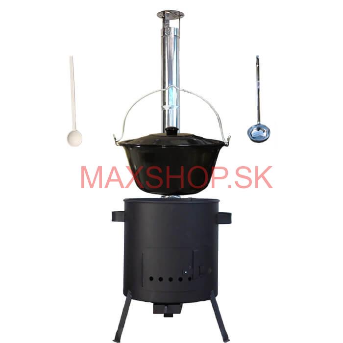 Smaltovaný kotlík 20 L + žiaruvzdorná kotlina (1 mm) 42 PLUS 600