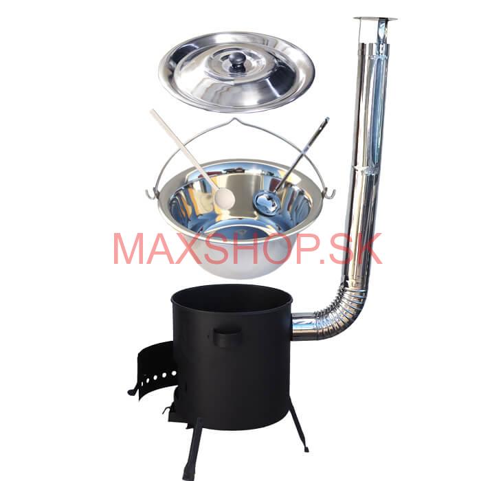 Antikorový kotlík 22 L (0,8 mm) + žiaruvzdorná kotlina (1 mm) 42 PLUS 600