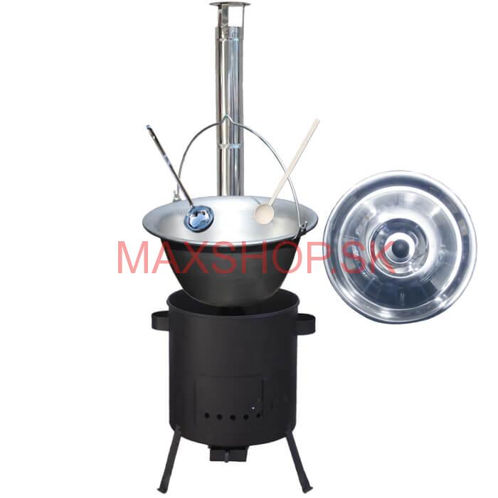 Nerezový kotlík 20 L (1,5 mm) + žiaruvzdorná kotlina (1 mm) 42 PLUS 600