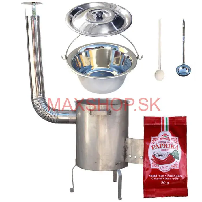 Nerezový kotlík 20 L (1,2 mm) INOX + nerezová kotlina (1,5 mm) 42 cm STRONG EXCLUSIVE