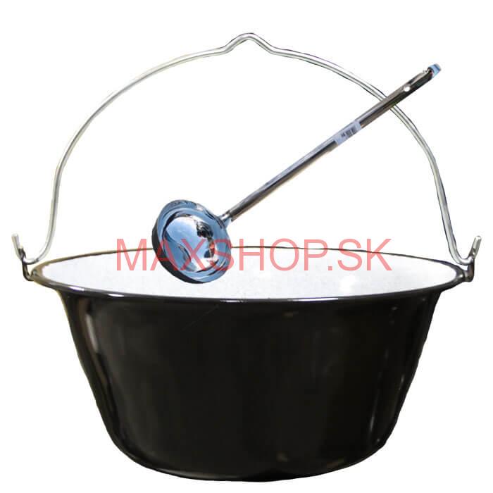 Smaltovaný kotlík 30 L + antikórová naberačka