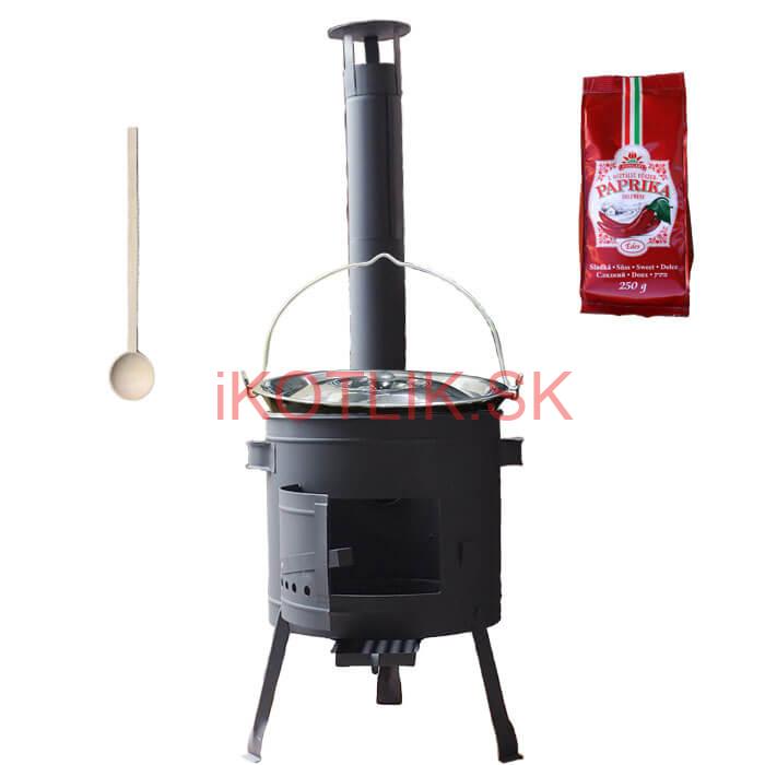 Smaltovaný kotlík 22 L (1,2 mm) + hrubostenná (1,5 mm) žiaruvzdorná kotlina BALKY STRONG 42 PLUS 600