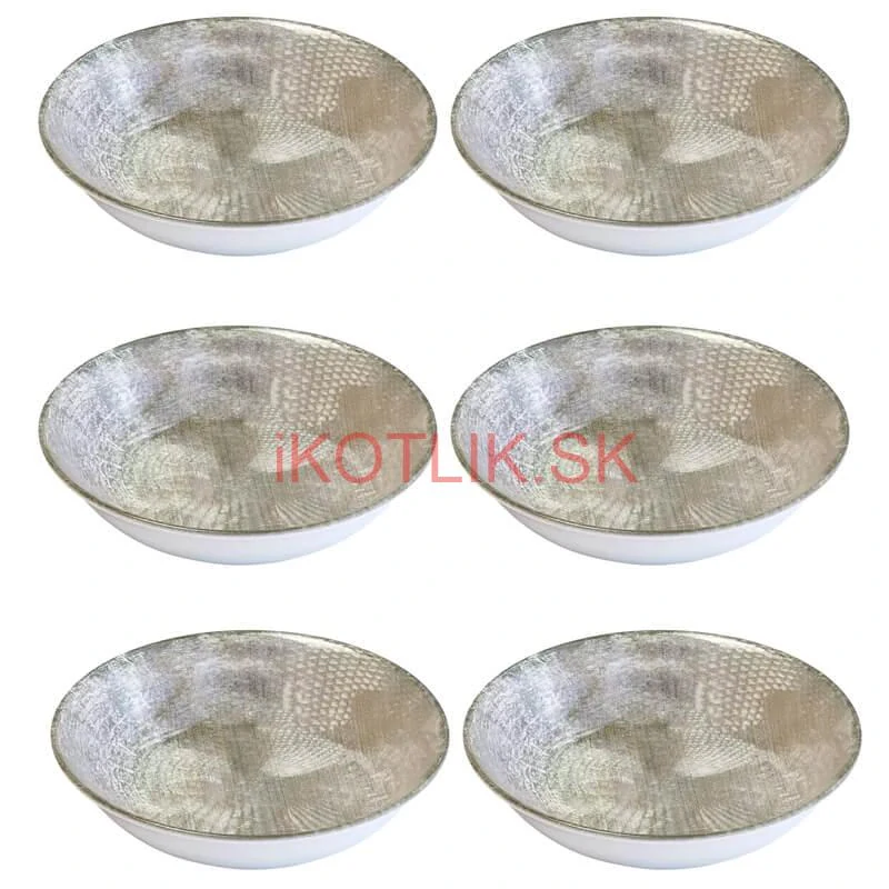 Súprava keramických tanierov 18 ks GREY