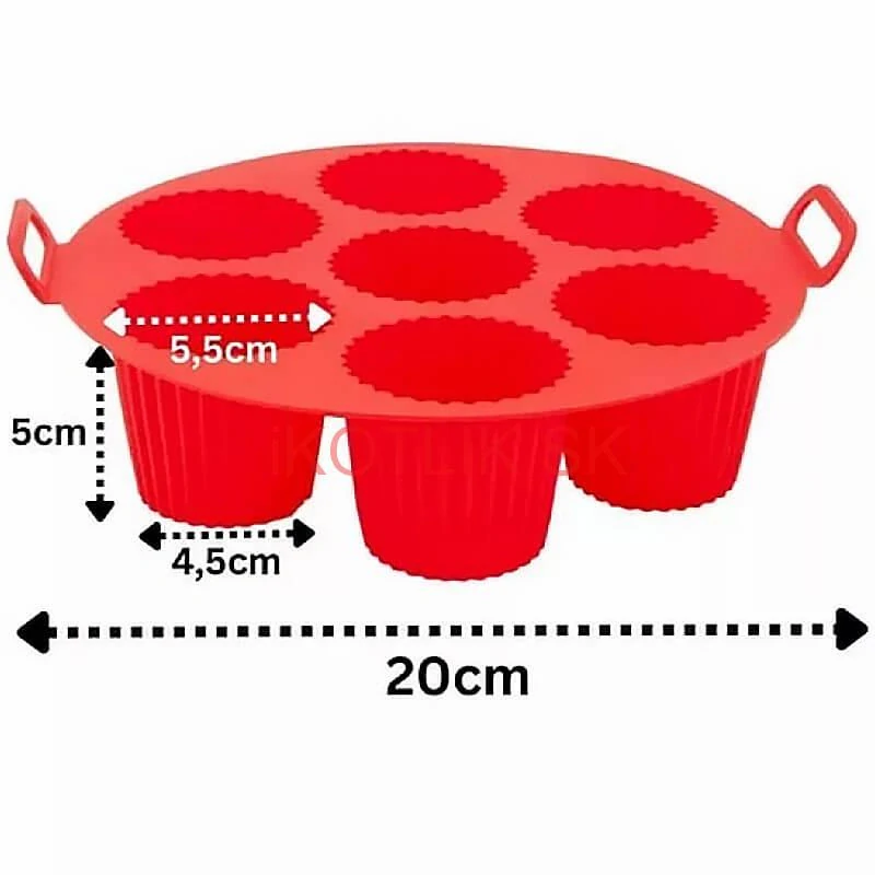 Forma na muffiny do teplovzdušnej fritézy 7 x