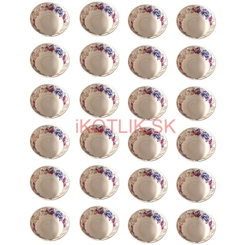 Plastová miska s kvetinovým vzorom (750 ml) – teraz v sade 24 kusov!