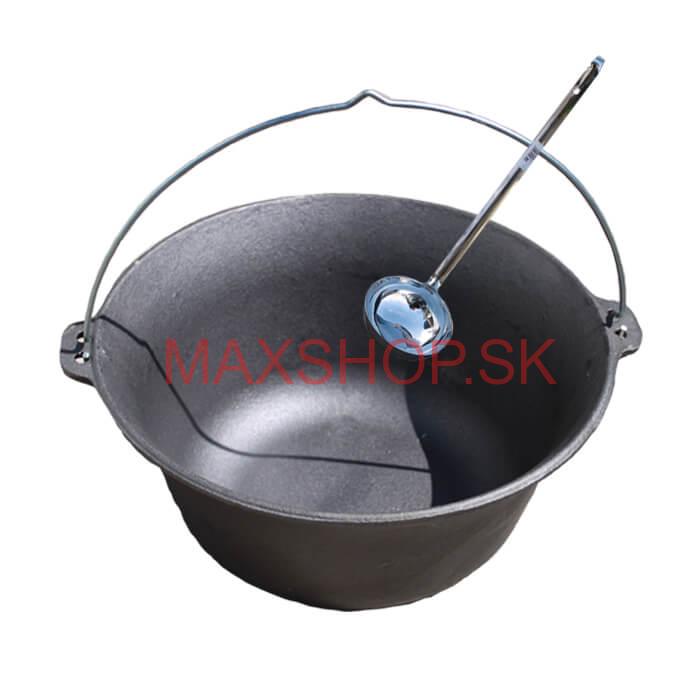 Liatinový kotlík 16 L + antikórová naberačka