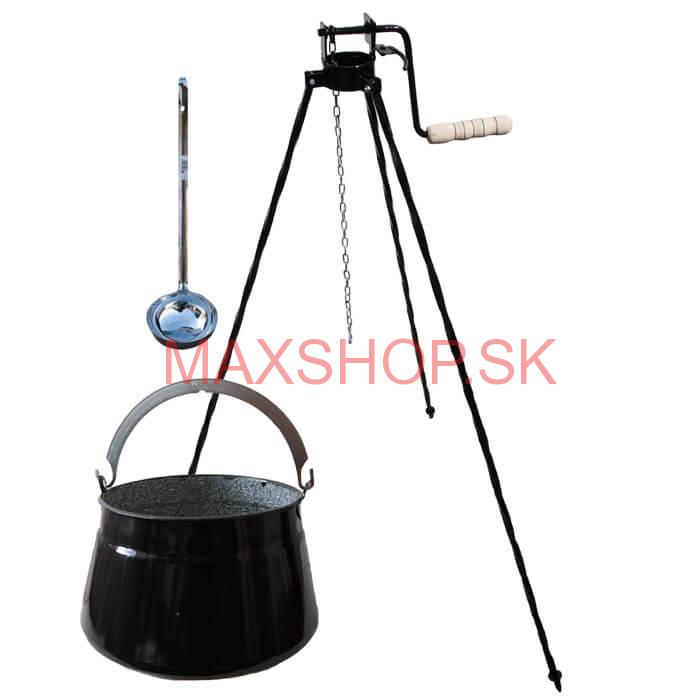 Kotlík na ryby 13 L + trojnožka s kladkou