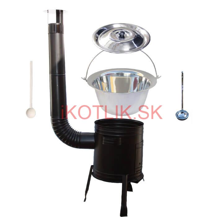 Antikorový kotlík 22 L (0,8 mm) + kovová kotlina 42 CLASSIC (KOV)