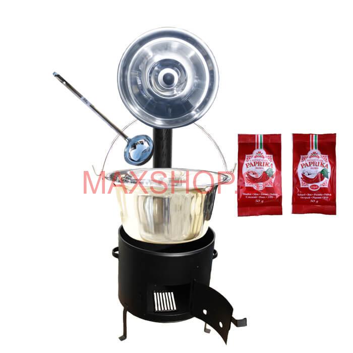 Kotlíkový gulášový set + Antikorový kotlík 15 L (1,2 mm)