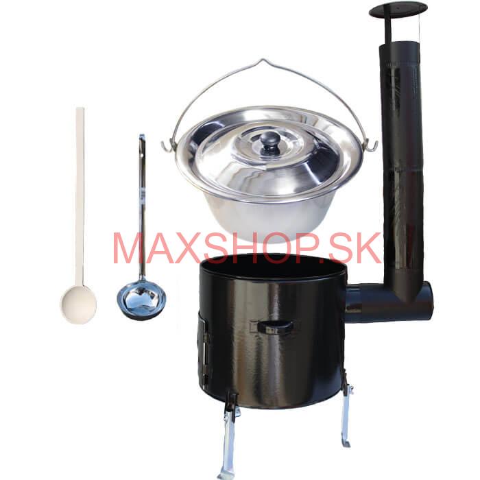 Kotlíkový gulášový set + antikorový kotlík 10 L Smalt Easy party