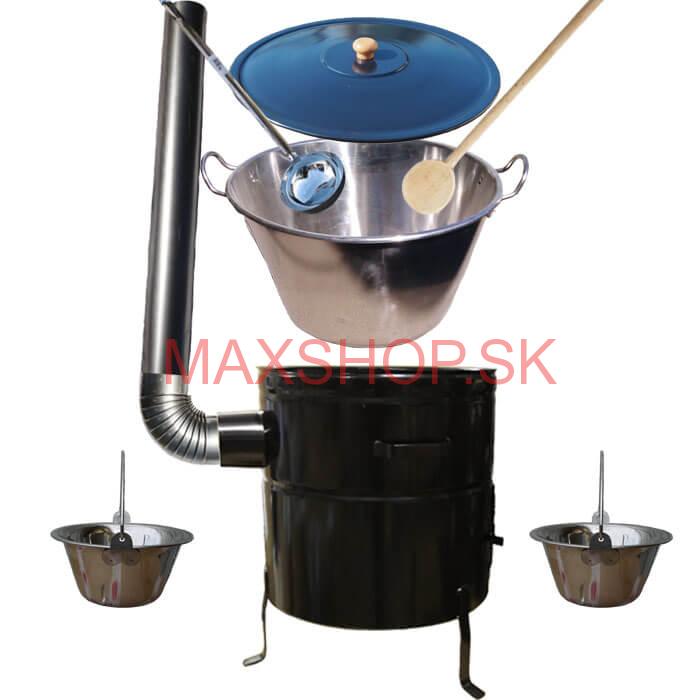 Zabíjačková súprava + nerezový kotol 80 L + 2 servírovacie kotlíky