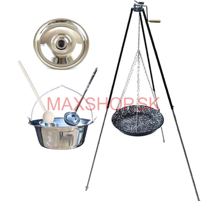 Kotlík s trojnožkou VAR 20 L ANTIKOR + Grilovacia panvica 