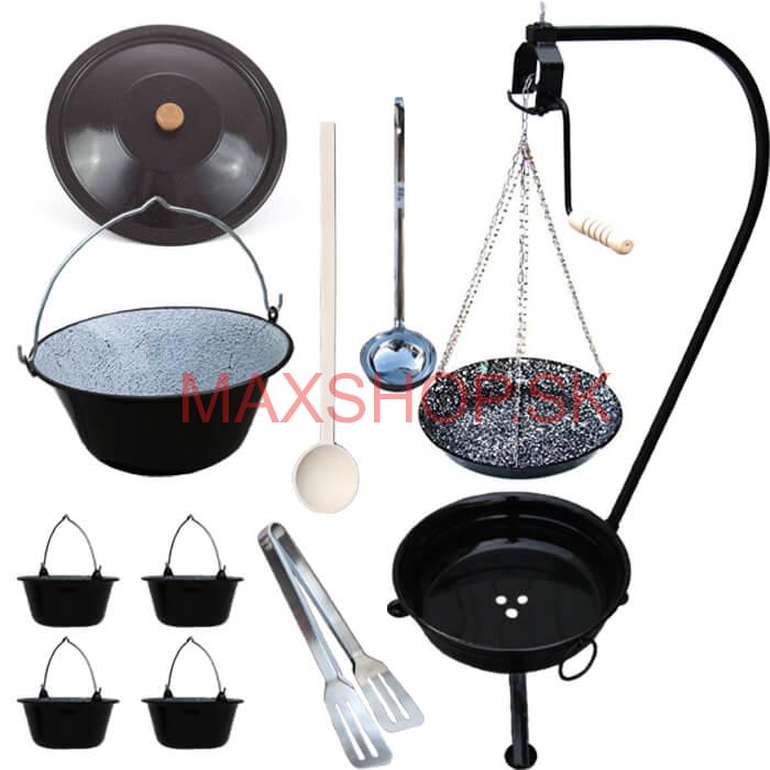 Kotlíková súprava 13 L SMALT + grilovacia panvica PARTY MIX