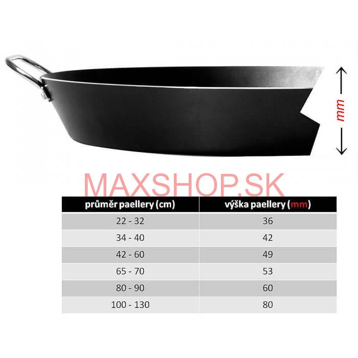 Paella panvica VACA SMALT 80 cm