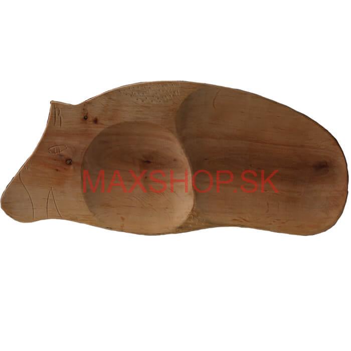 Servírovací drevený podnos Prasiatko