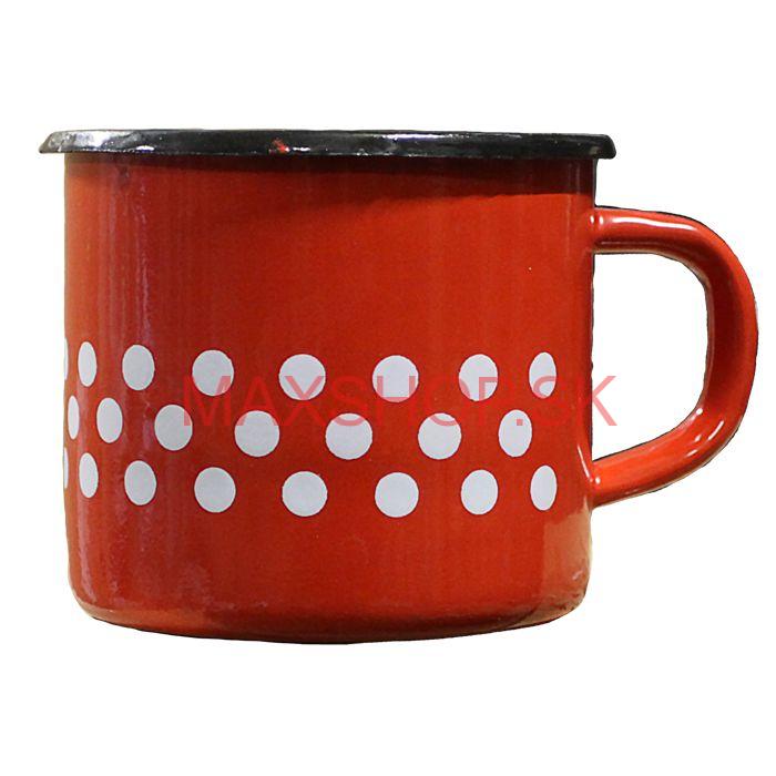 Smaltovaný hrnček 1 L (bodky)
