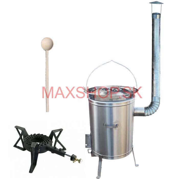 Antikorový kotlíkový set 42 LUX + antikorový kotlík (1,2 mm) 20 L + horák KEMPER