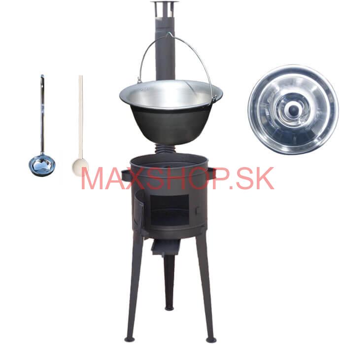 Kotlíkový gulášový set 36 PLUS 600 + hrubostenný nerezový kotlík 15 L (1,5 mm)