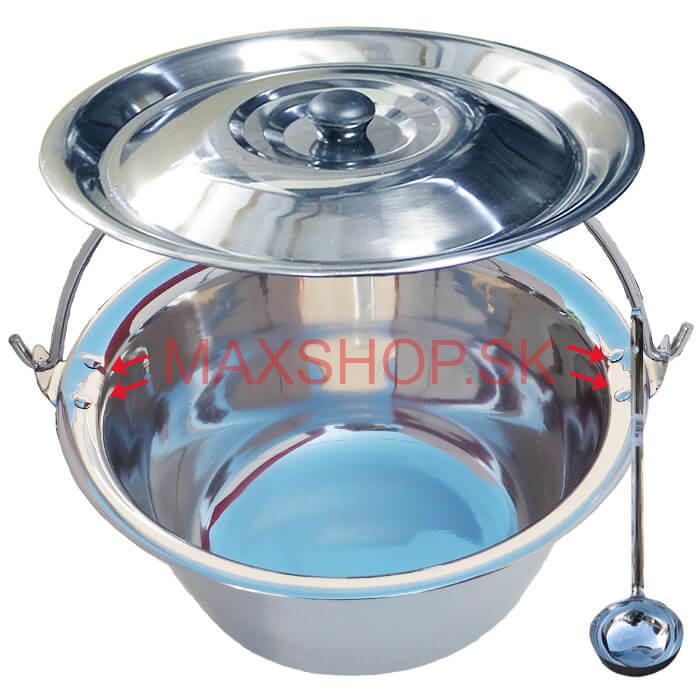 Antikorový kotlík 30 L (0,8 mm) + antikorová pokrievka