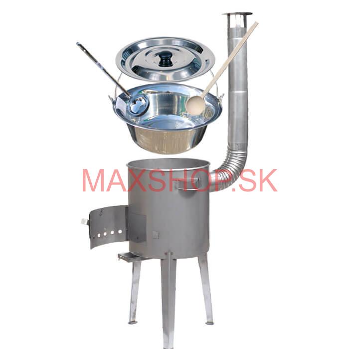 Antikorový kotlík 22 L (0,8 mm) + nerezová kotlina 42 cm LUXUS