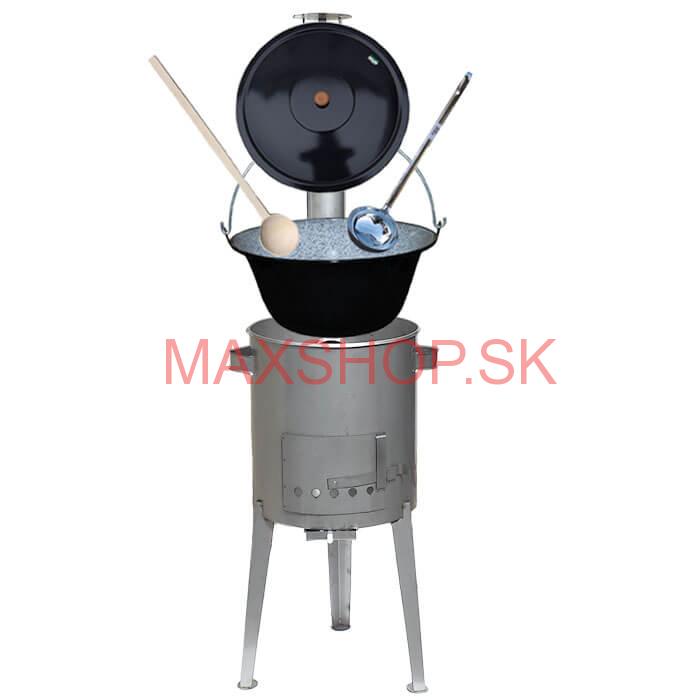 Smaltovaný kotlík 30 L (1,2 mm) + nerezová kotlina 45 cm LUXUS