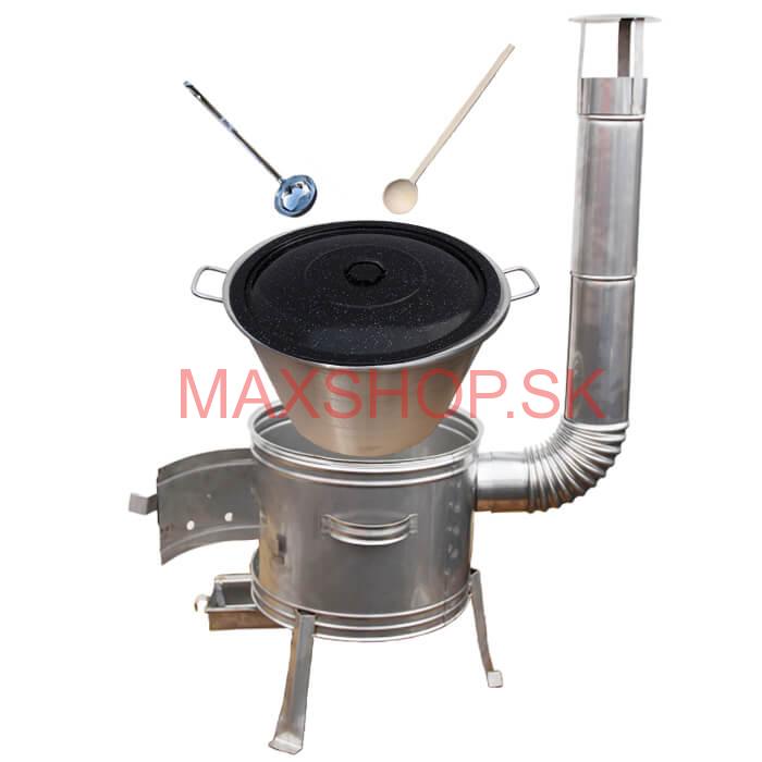 Nerezový kotol 40 L + nerezová kotlina 45 cm TOPLUX