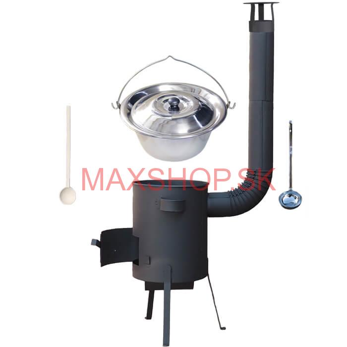 Antikorový kotlík 22 L (0,8 mm) + žiaruvzdorná kotlina 42 PLUS 600 4 MM