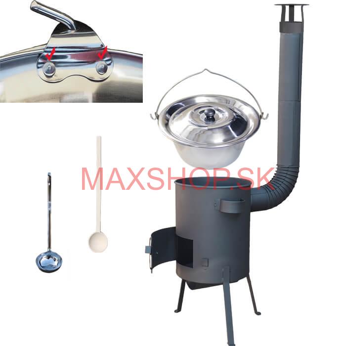 Antikorový kotlík 20 L (0,8 mm) + žiaruvzdorná kotlina 42 PLUS 600 4 MM