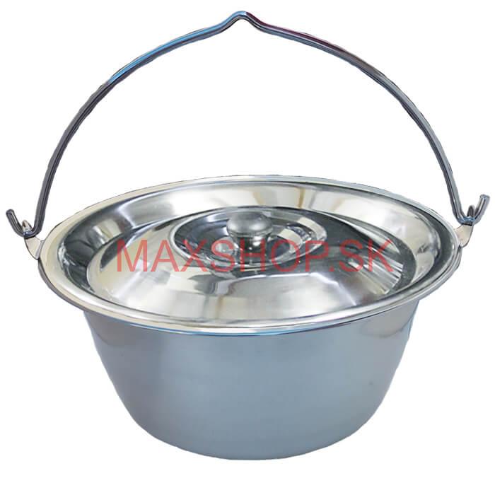 Antikorový kotlík 15 L (0,8 mm) s nitmi + pokrievka