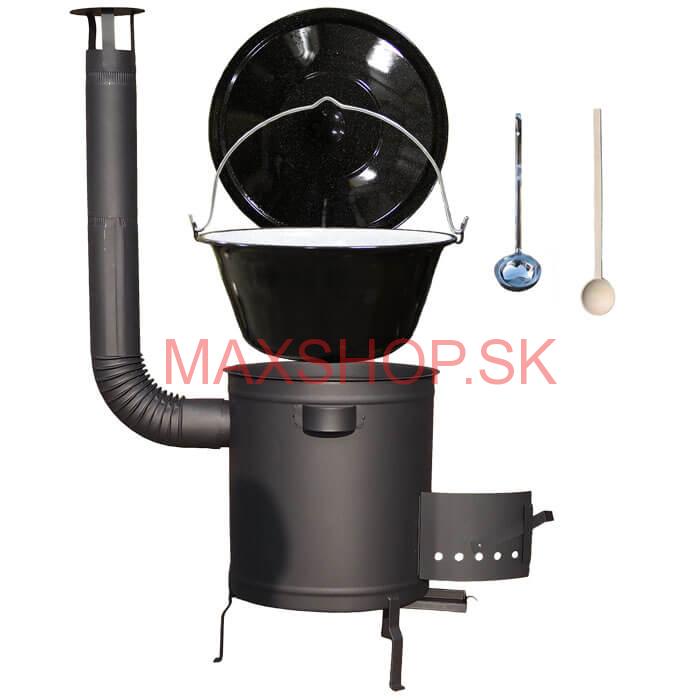 Smaltovaný kotlík 30 L (1,2 mm) + hrubostenná (1,5 mm) a žiaruvzdorná kotlina 45 PLUS 600