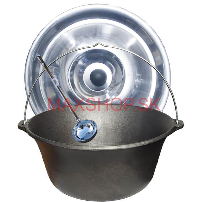 Liatinový kotlík 16 L + antikorová pokrievka