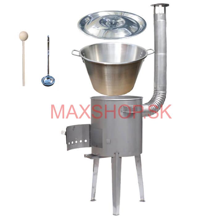 Nerezový kotol 40 L (1,2 mm) + nerezová kotlina 45 cm LUXUS