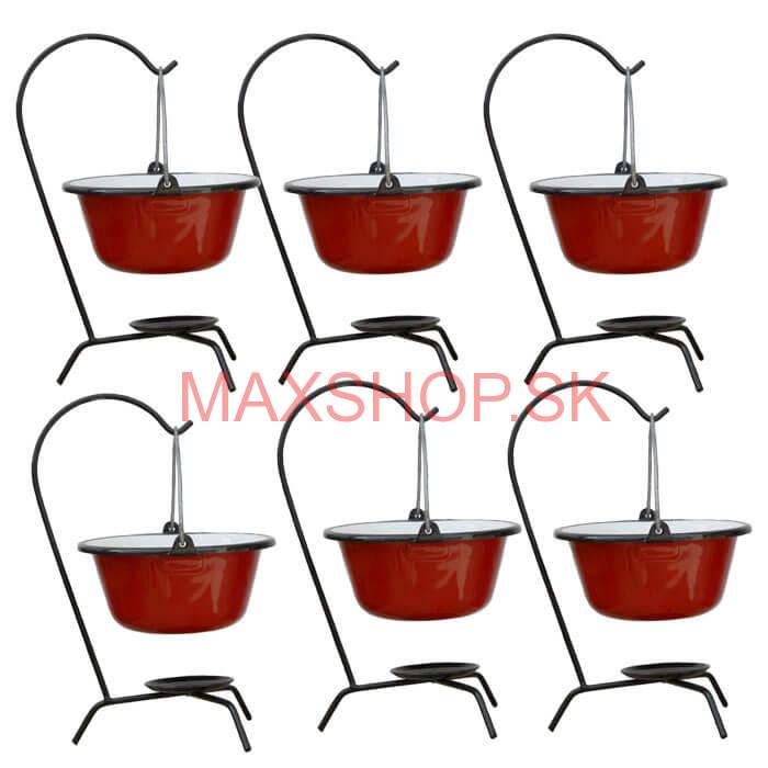 Servírovacia súprava SMALT RED 6 ks