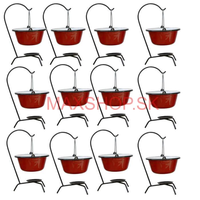 Servírovacia súprava SMALT RED 12 ks