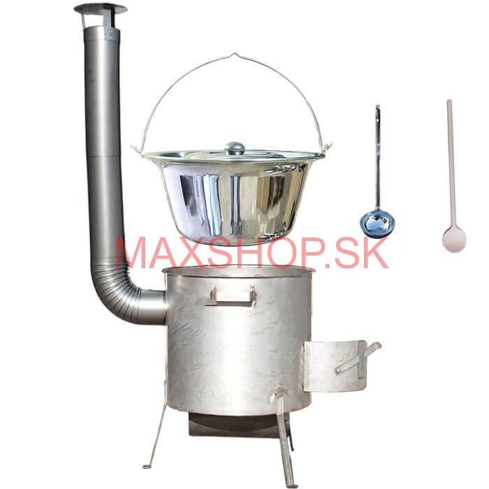 Nerezový kotlík 20 L (1,2 mm) INOX, zosilnená vysoká nerezová kotlina 42 cm KOMFORT