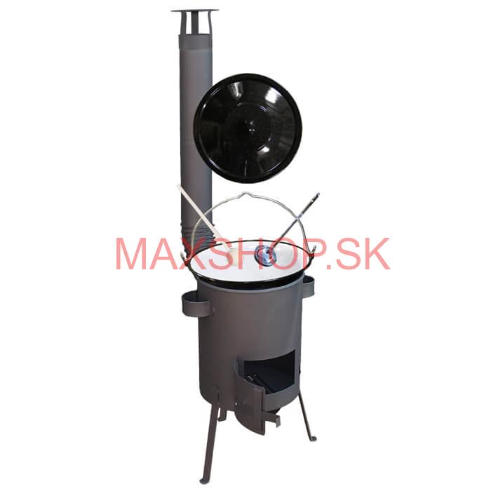 Smaltovaný kotlík 13 L + žiaruvzdorná kotlina 36 PLUS 600 4 MM