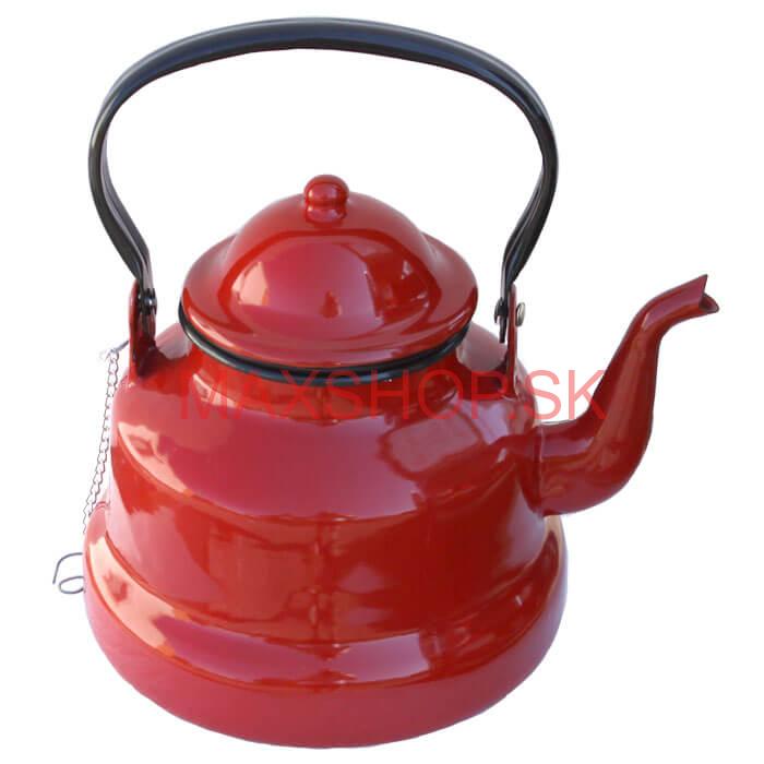 Smaltovaný čajník 2 L RED