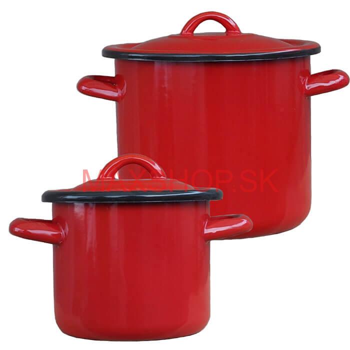 Smaltované hrnce s pokrievkami 1 L + 2 L Classic