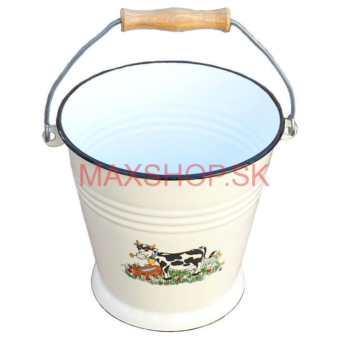 Smaltované vedro 5 L DECOR Kravička