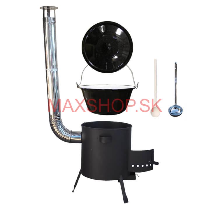 Smaltovaný kotlík 20 L + žiaruvzdorná kotlina (1 mm) 42 PLUS 600