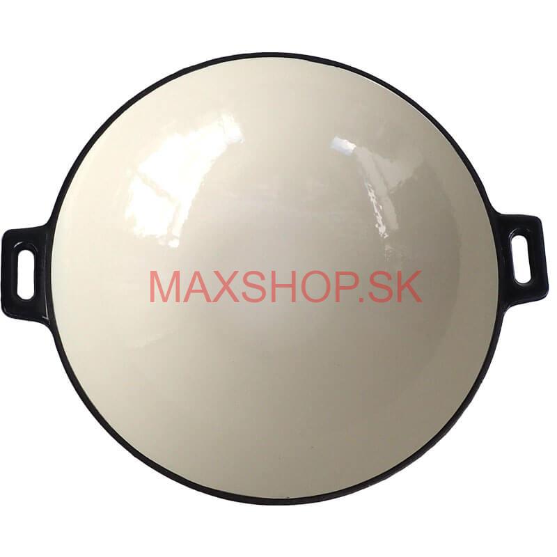 Liatinový wok – smaltovaný povrch 37 cm