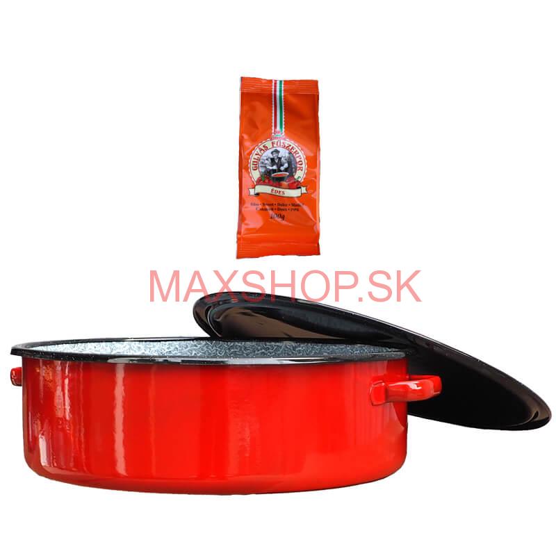 Smaltovaný kastról s pokrievkou 10 L CLASSIC + paprikové korenie na guláš