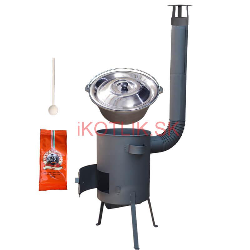 Liatinový kotlík 16 L + žiaruvzdorná kotlina 36 PLUS 600 4 MM