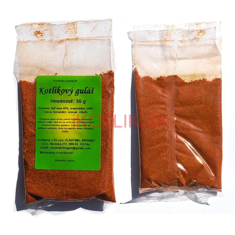 Smaltovaný kastról s pokrievkou 1,5 L červený + pikantná zmes korenia 50 g Kotlíkový guláš