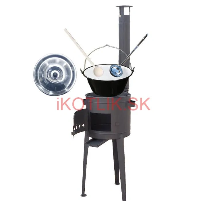 Smaltovaný kotlík 30 L (1,2 mm) + vysoká kotlina 47 cm (2 mm) HODO PLUS 600