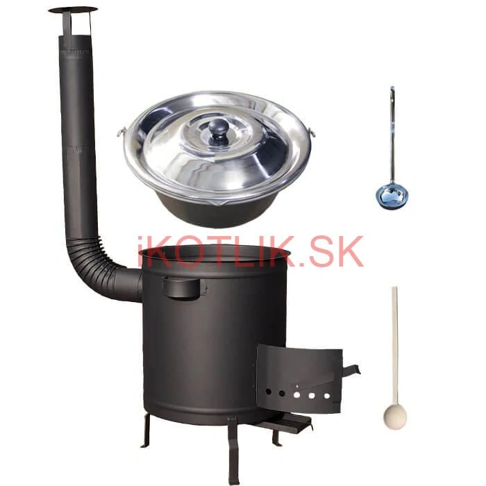 Nerezový kotlík 15 L (1,5 mm) + hrubostenná (1,5 mm) a žiaruvzdorná kotlina 36 PLUS 600
